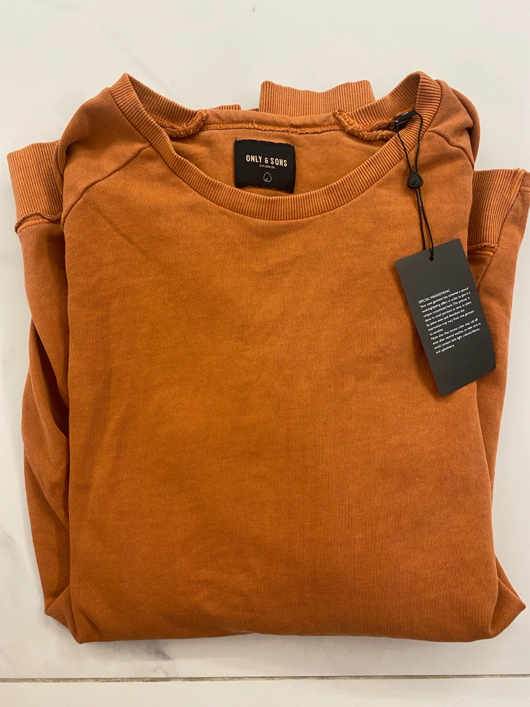 Only & Sons men’s orange Sweatshirt