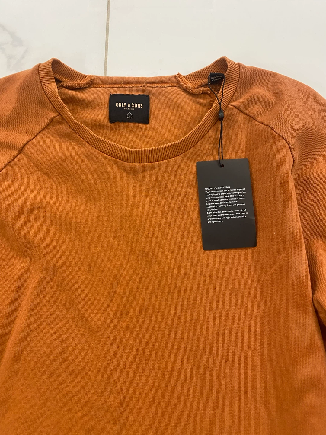 Only & Sons men’s orange Sweatshirt - photo 3