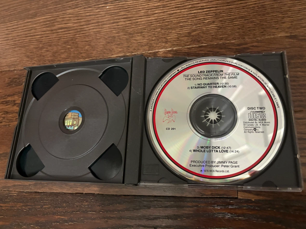 Led Zeppelin The Song Remains The Same CD Soundtrack - photo 4