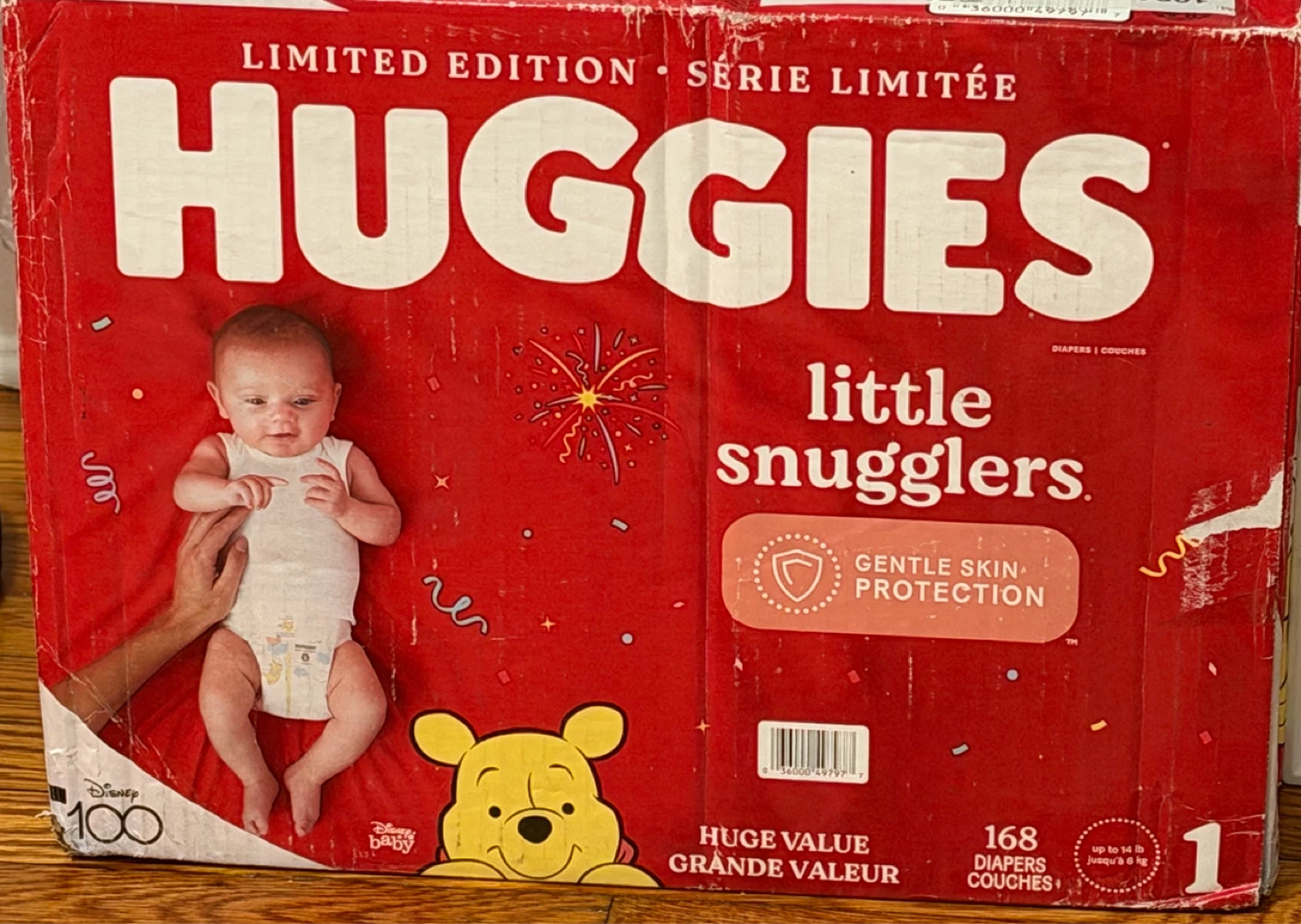 Huggies Little Snugglers Size 1 Diapers 168 Count