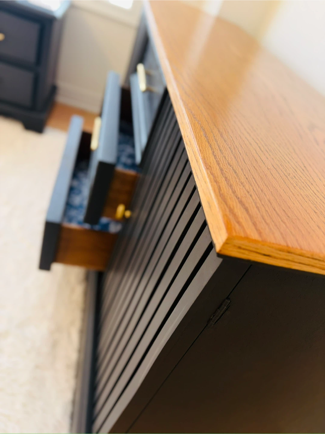 Black Buffet Console Cabinet - photo 3