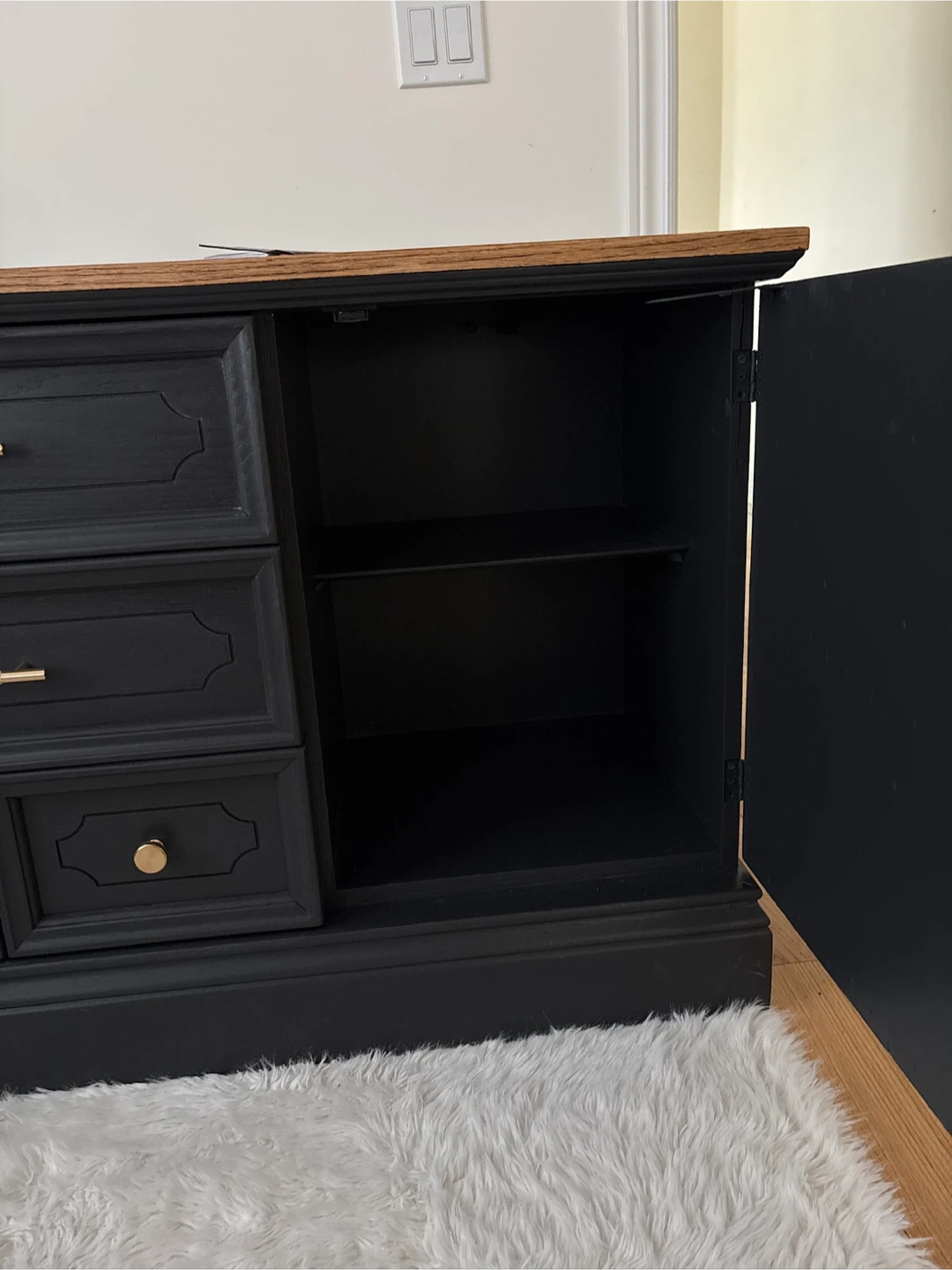 Black Buffet Console Cabinet - photo 5