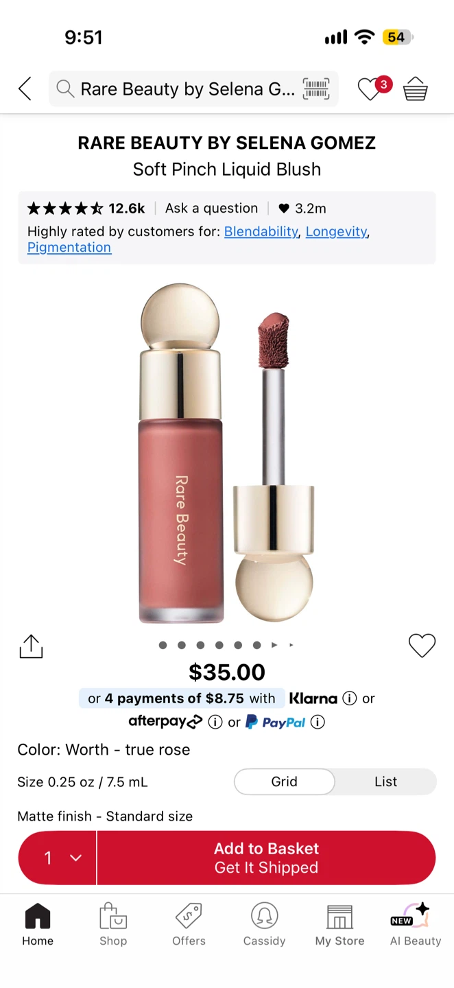 Rare Beauty Soft Pinch Liquid Blush - Worth - photo 3
