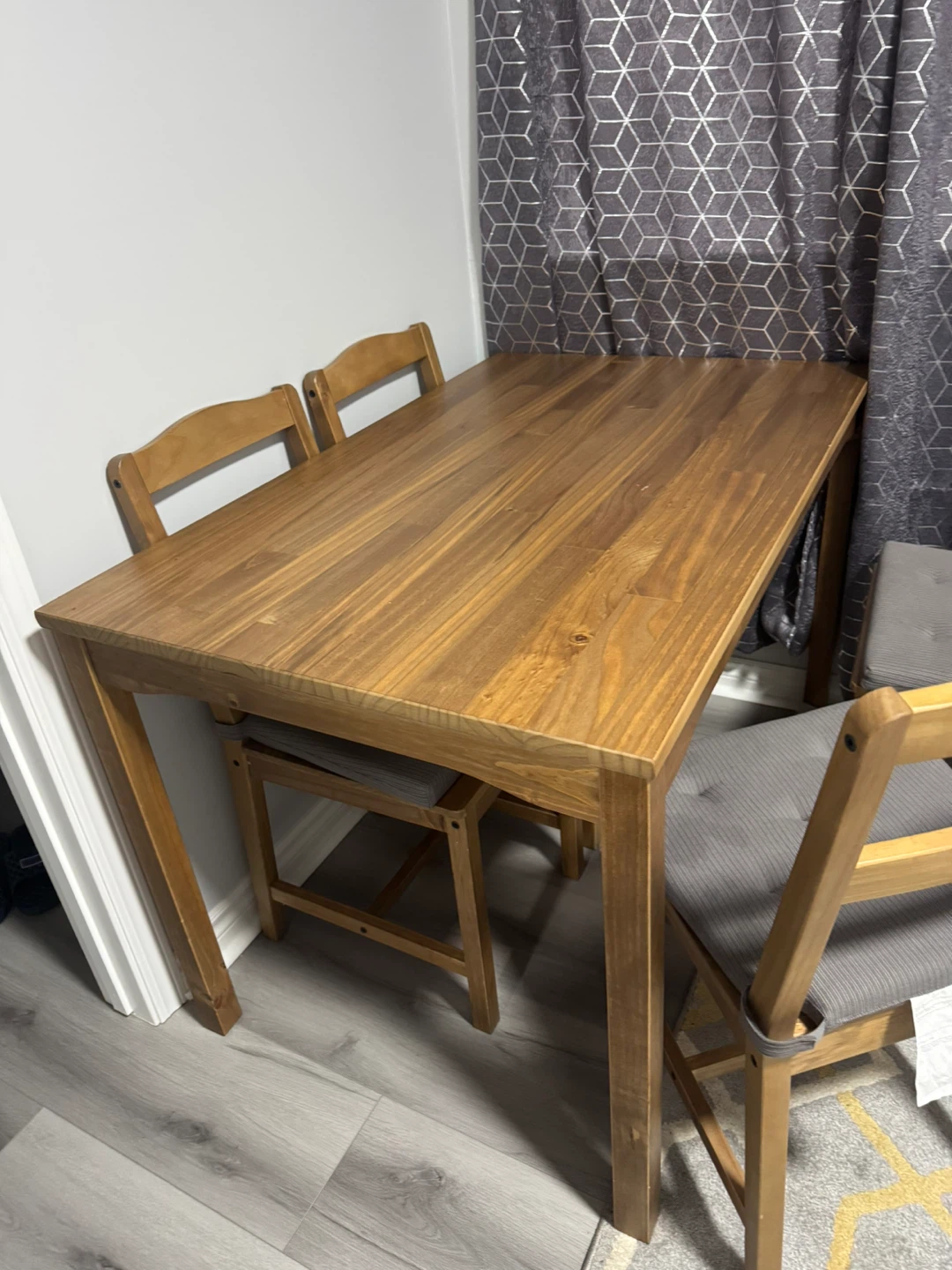 IKEA Lisabo dining table with two chairs - photo 3