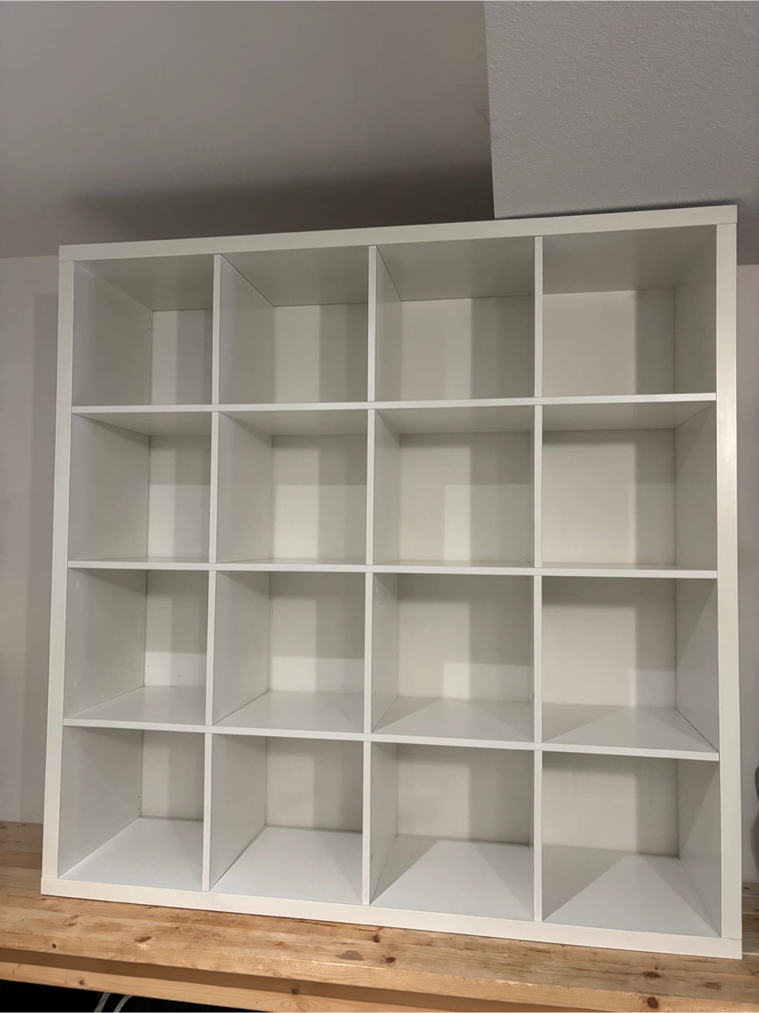 IKEA KALLAX 4x4 Shelf Unit – Includes 4 Fabric Bins