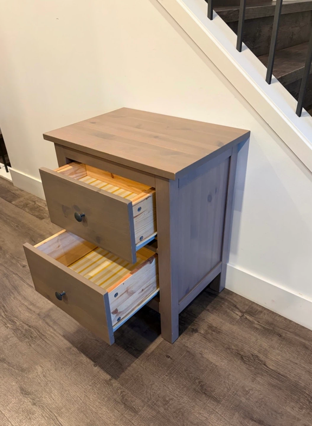 IKEA HEMNES Wooden nightstand in brown
