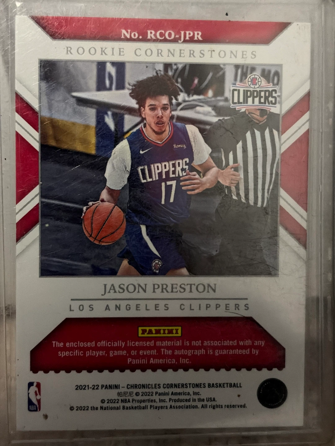 Jason Preston 2021-22 Panini Chronicles Rookie Cornerstones - photo 2