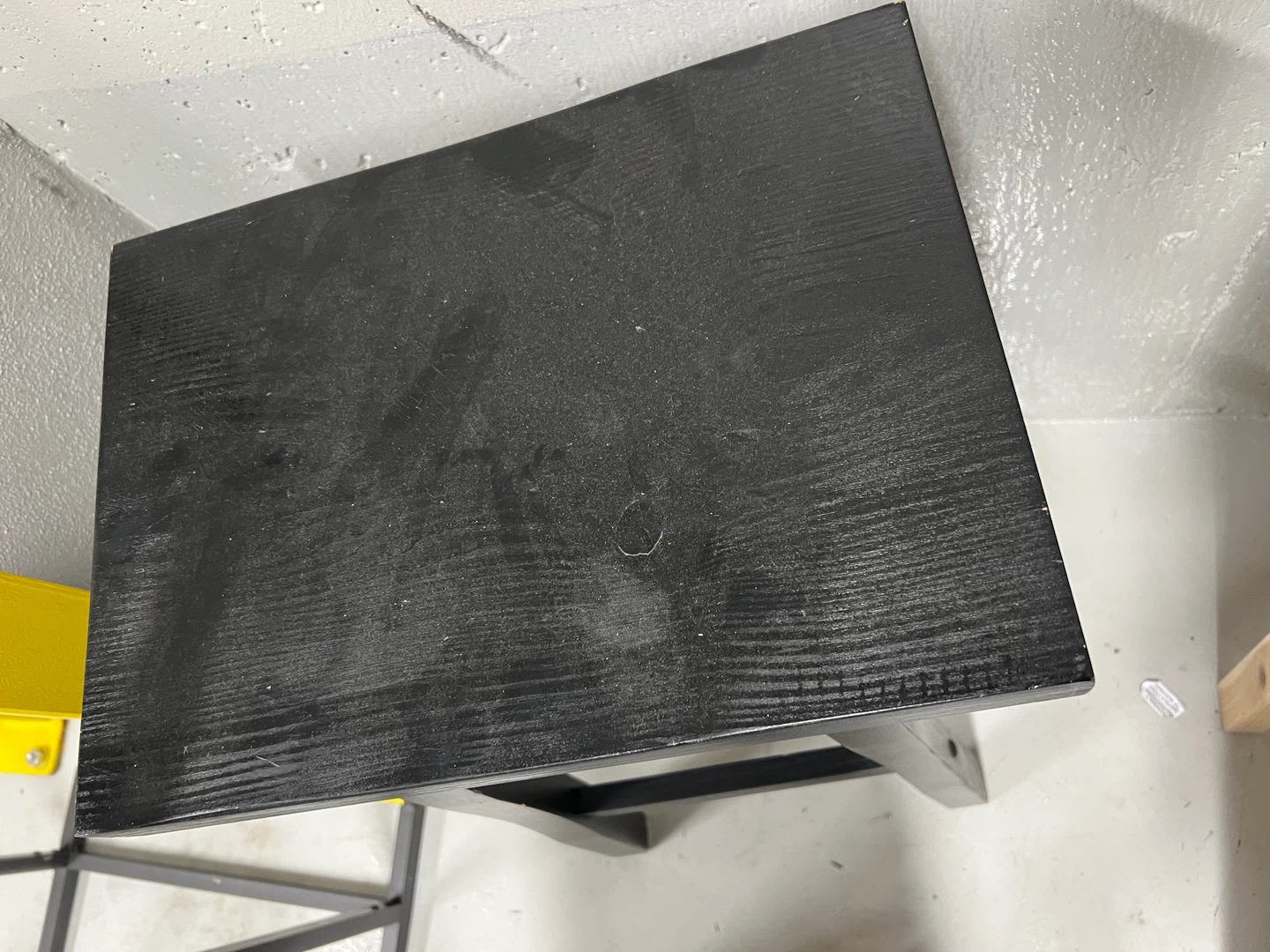 Set of two black wooden bar stools - photo 2