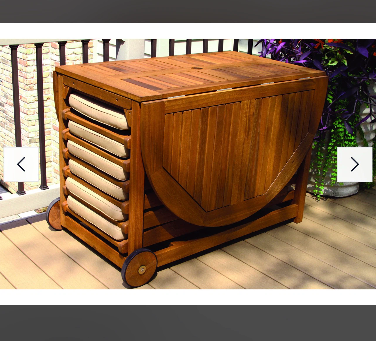 Outdoor Interiors Fold & Store Patio Dining Set - photo 2