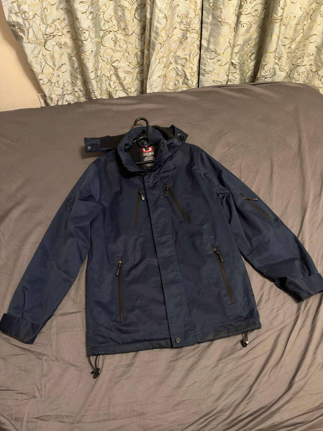 Ecko Unltd. Men's Winter Jacket, Navy, Small - photo 2