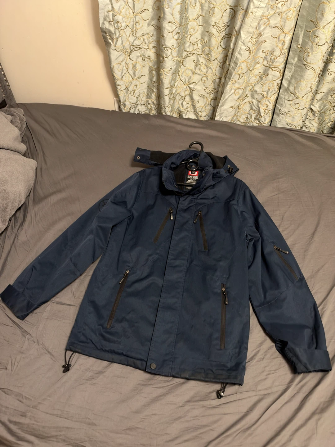 Ecko Unltd. Men's Winter Jacket, Navy, Small - photo 3