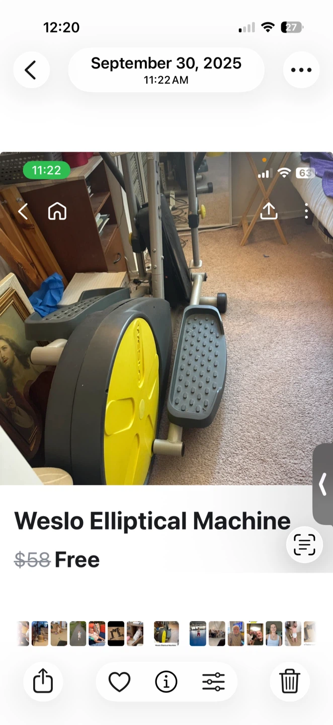 Weslo 8.25 Elliptical Machine - photo 3