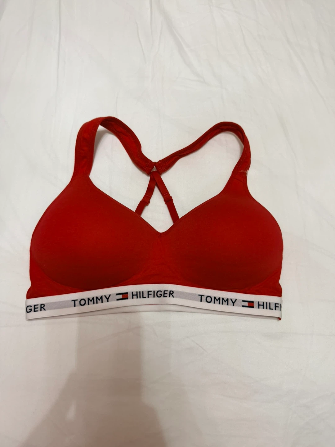 Tommy Hilfiger Red Padded Seamless Racerback Bralette - photo 2