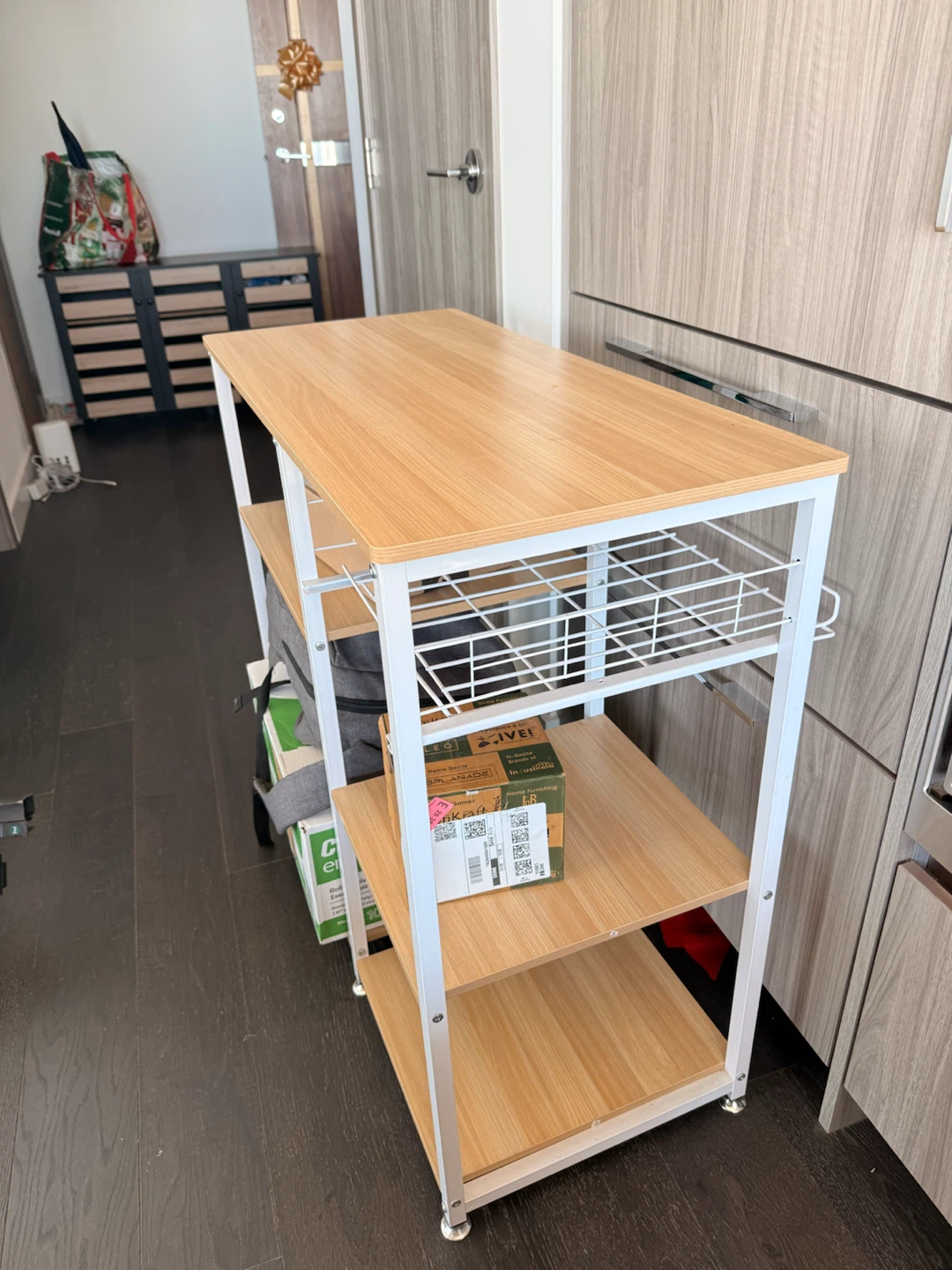 Kitchen Utility Shelf with Storage