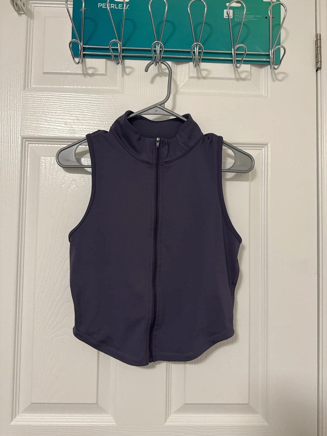 zip-front tank top