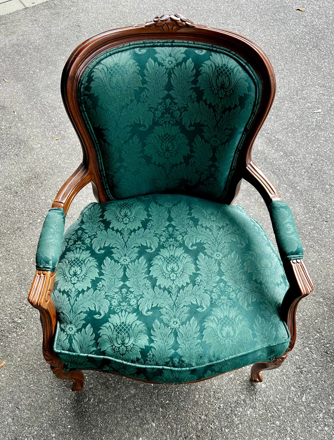 Pair of Vintage Louis XV Style Open Armchairs - photo 4