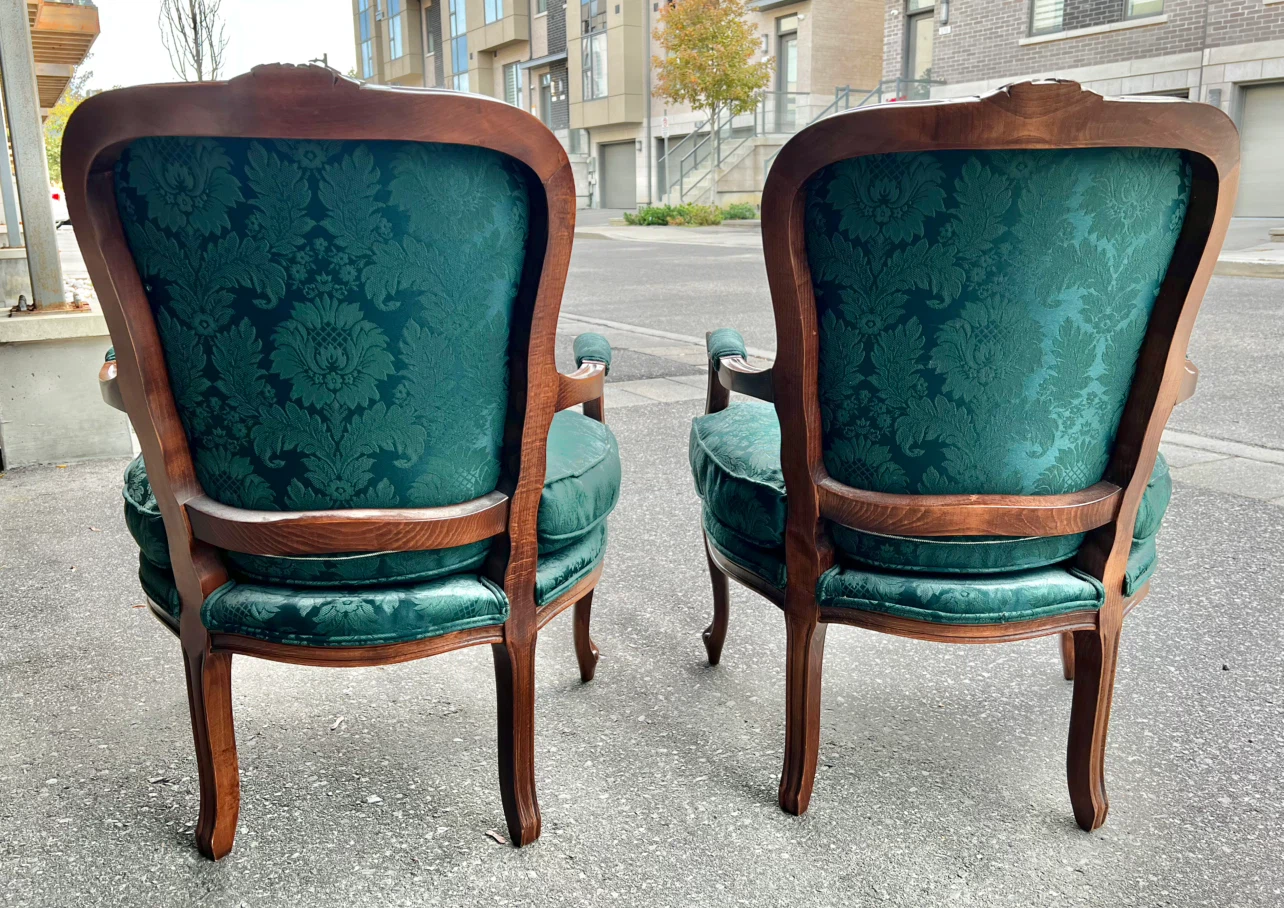 Pair of Vintage Louis XV Style Open Armchairs - photo 5