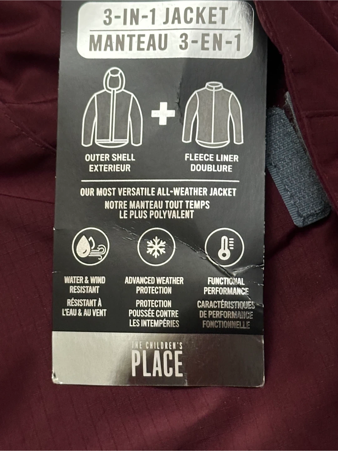 The Children's Place 3-in-1 Winter Jacket 10/12 - photo 3