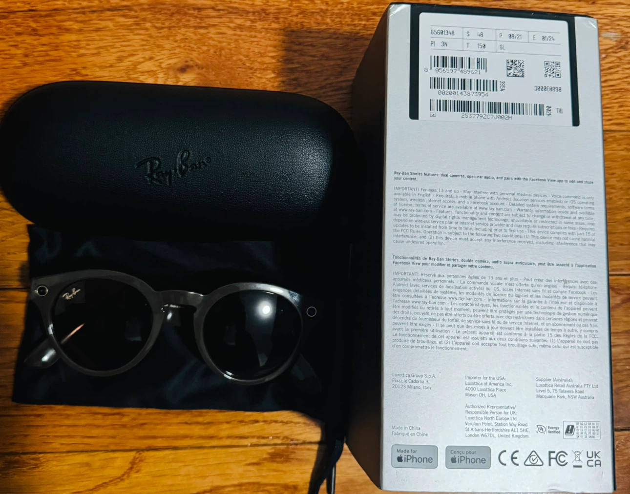 Ray-Ban Stories Round Smart Glasses