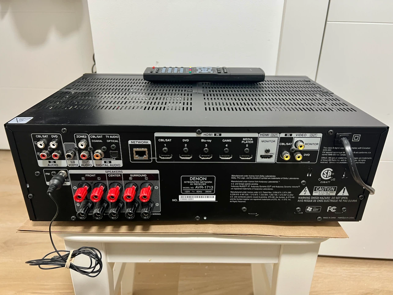 DENON A/V Receiver, 5-HDMI, ROKU, FireStick compatible - photo 4
