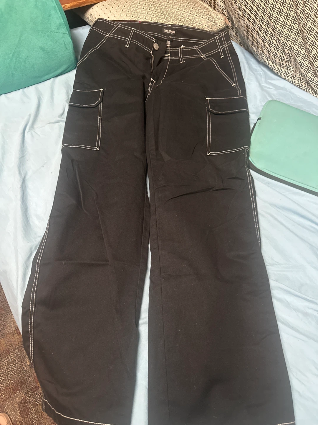 True Religion Black Cargo Pants - photo 2