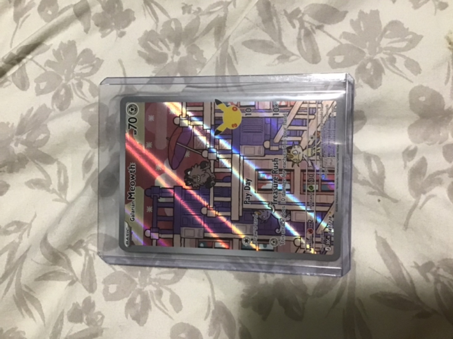Galarian Meowth 30th  Anniversary Pokémon Card
