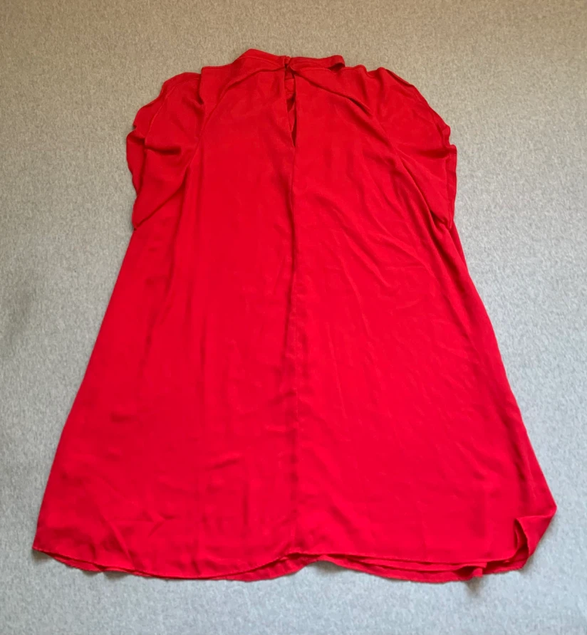 Red Halter Neck Ruffle Dress - Size 2X - photo 2