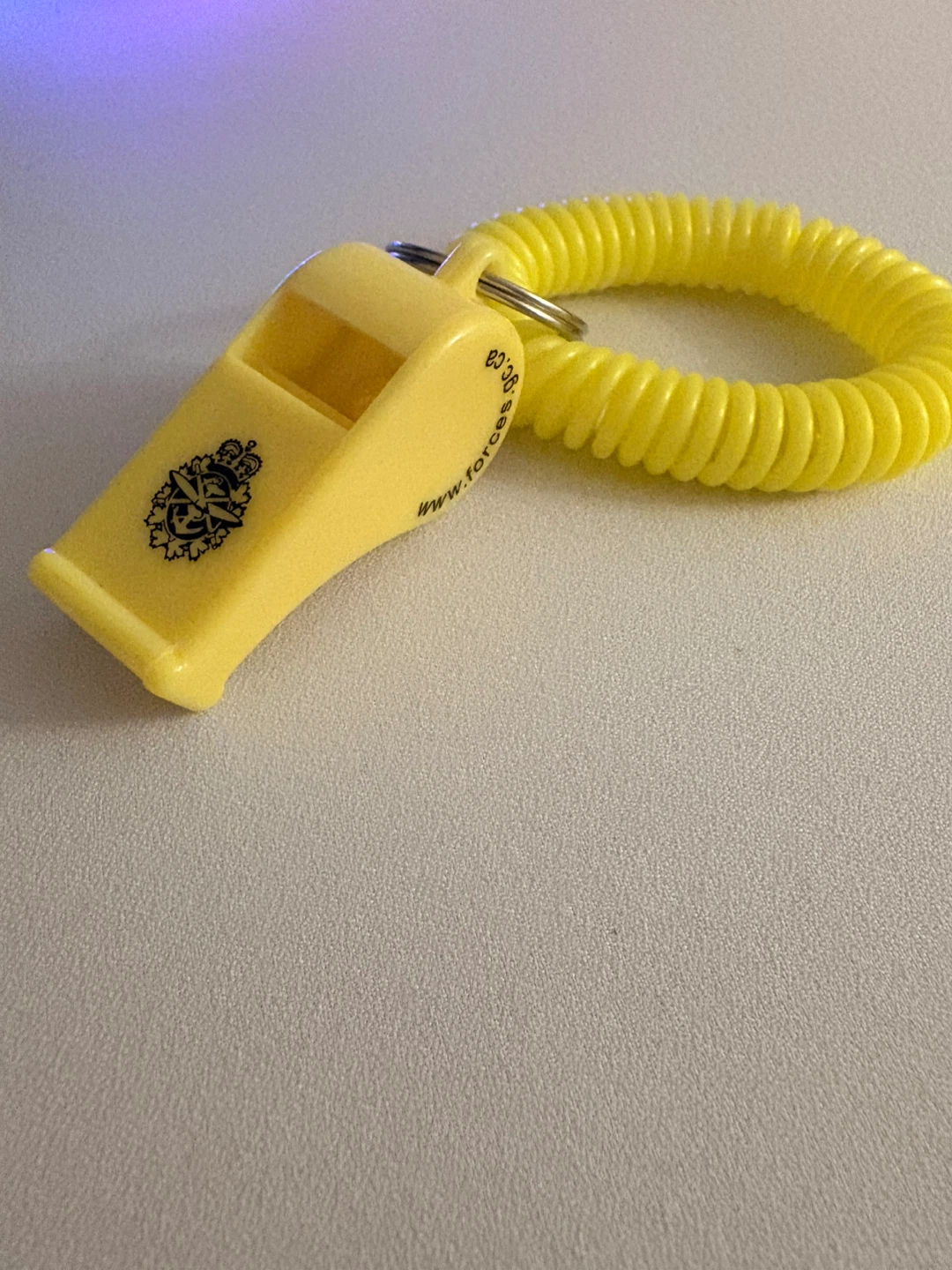 Canadian Armed Forces yellow whistle