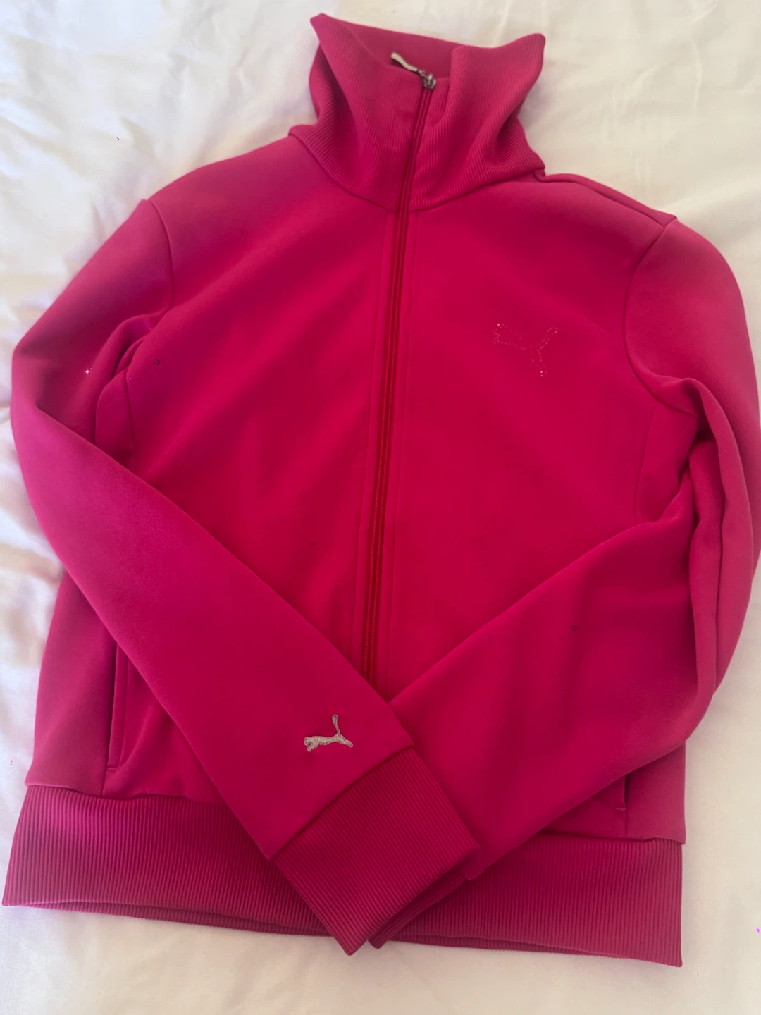 Puma Pink Full-Zip Track Jacket