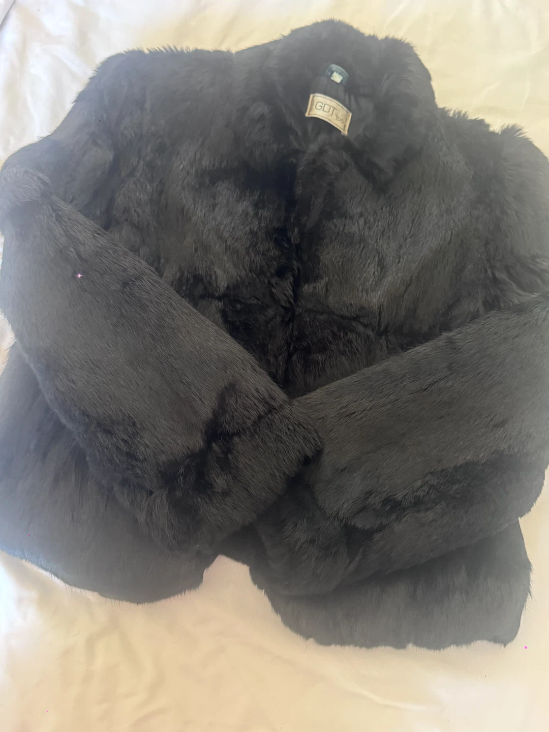 GDT Too Black Faux Fur Jacket