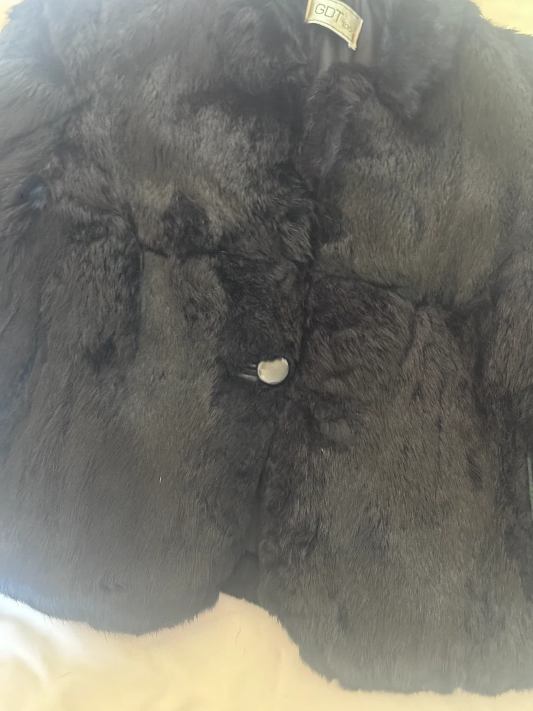 GDT Too Black Faux Fur Jacket - photo 2