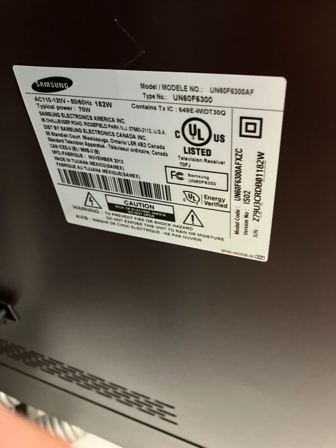 Samsung 60 inch smart TV - photo 4