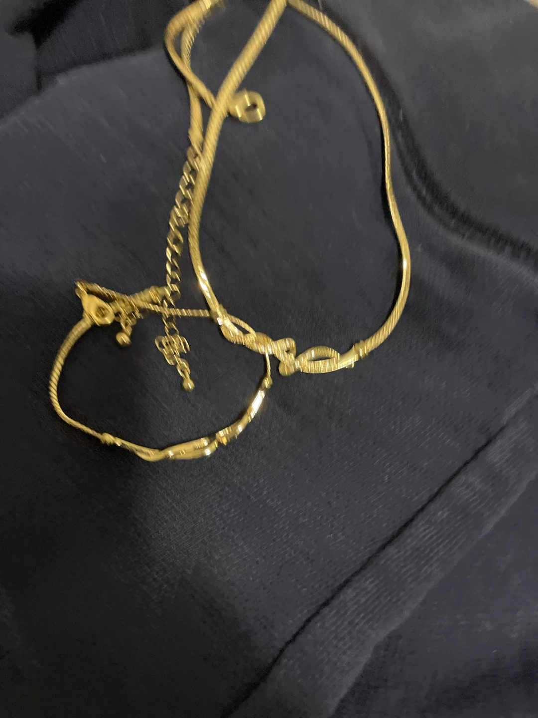 Gold-tone necklace and bracelet set - photo 5