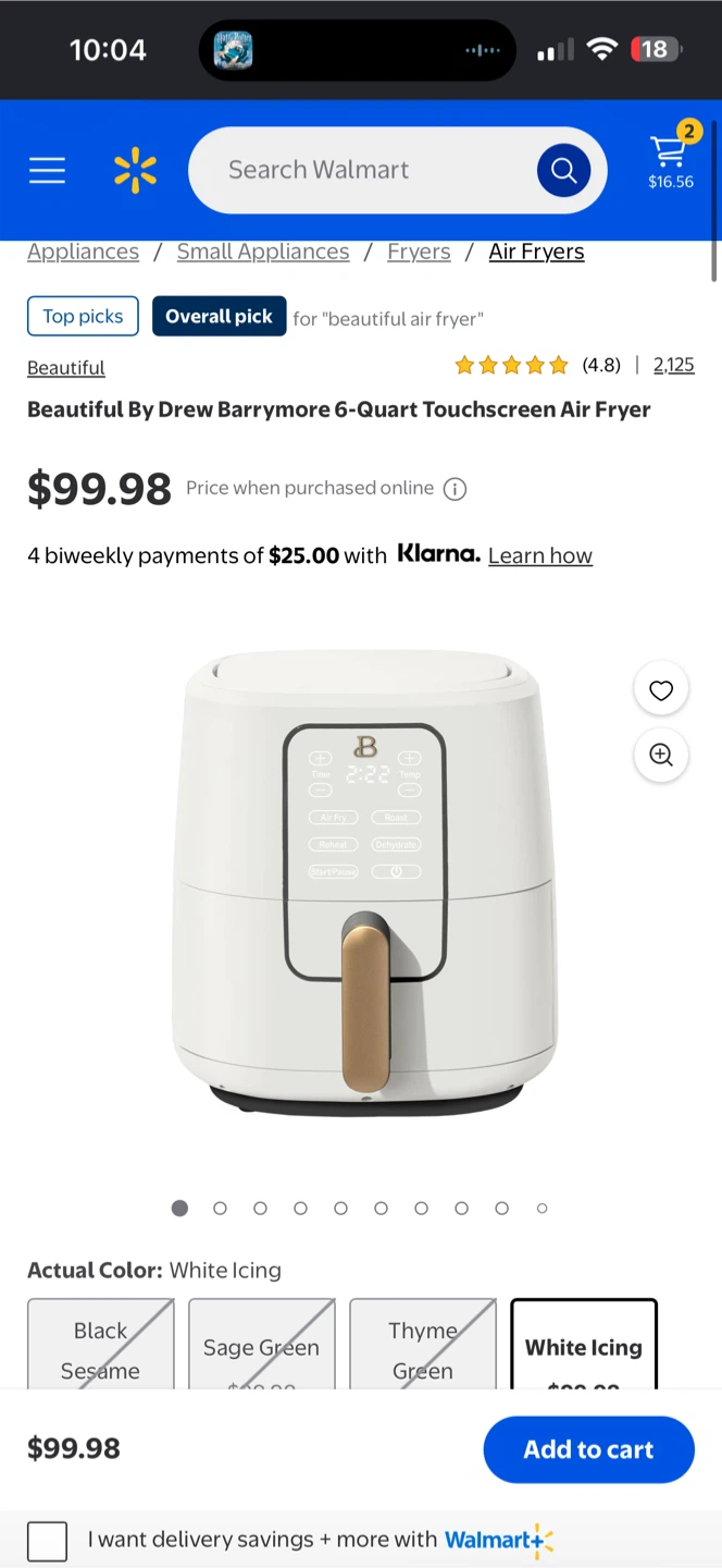 Air Fryer - Beautiful by Drew Barrymore 6-Quart - photo 4