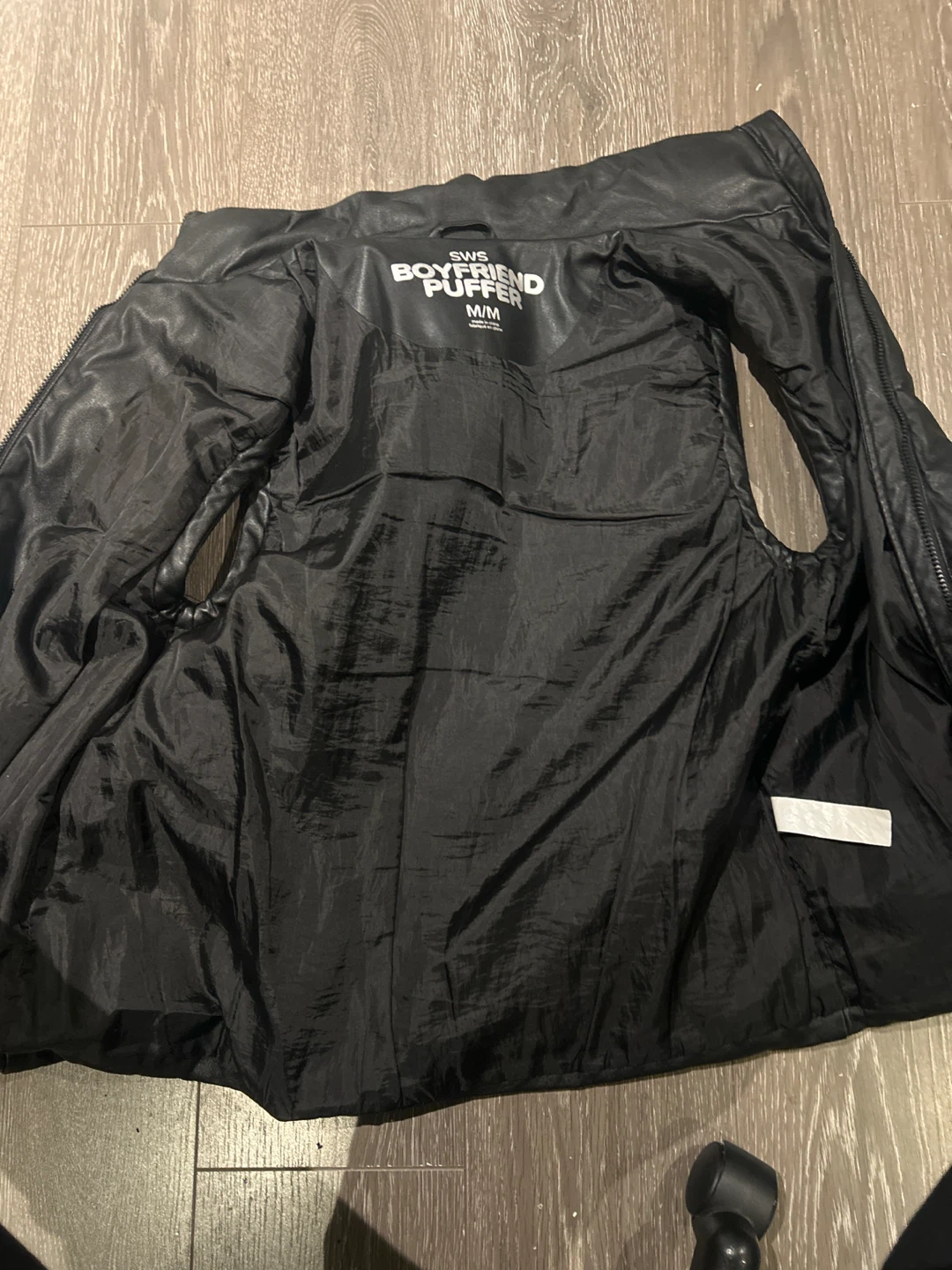 SWS Boyfriend Puffer Vest Black Medium