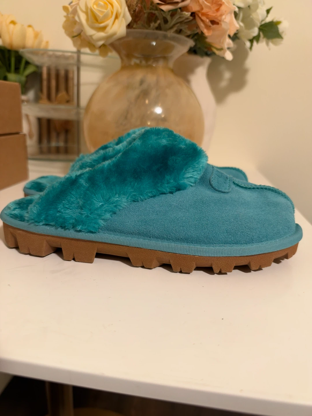 Ugg Australia Teal Suede Slippers - photo 5