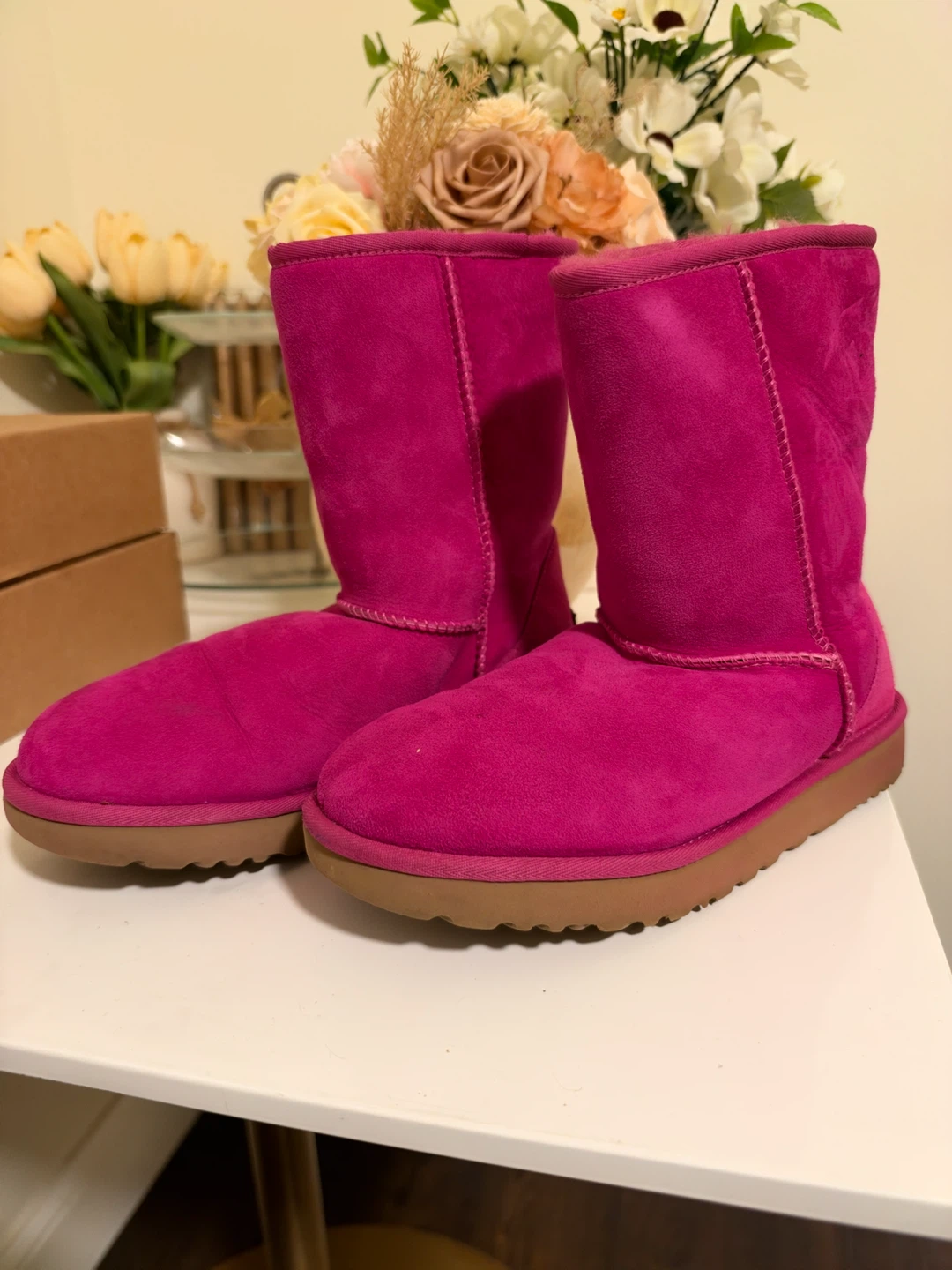 UGG Hot Pink Suede Boots - photo 2