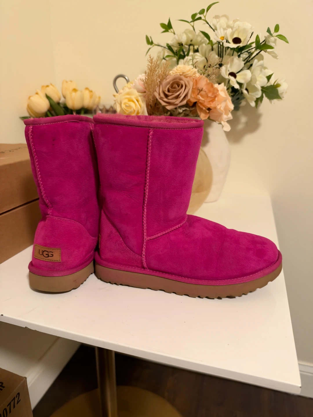 UGG Hot Pink Suede Boots - photo 5
