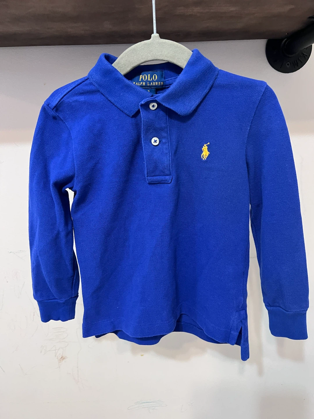 💙 Polo Ralph Lauren Boys Long-Sleeve Polo – Size 2
