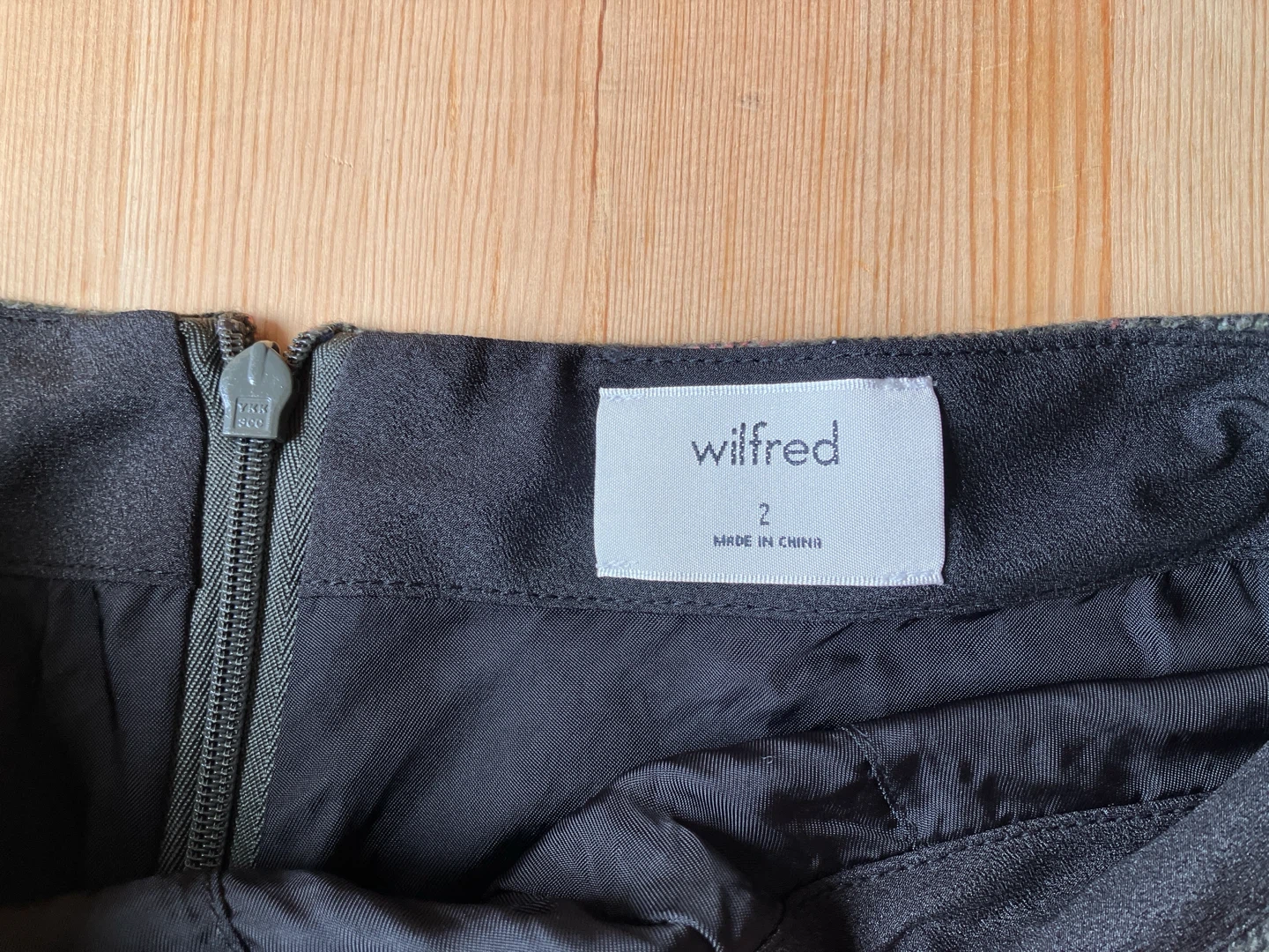 Wilfred Plaid A-Line Mini Skirt in Navy - photo 5