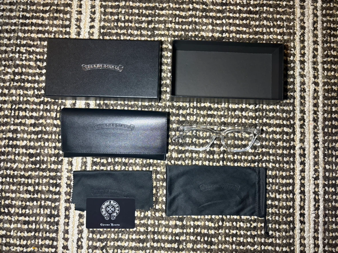 Chrome Hearts clear blue light glasses