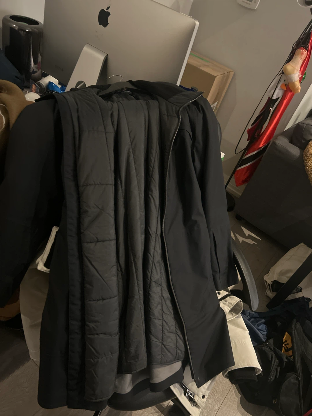 Lands' End Black Quilted Jacket - photo 2