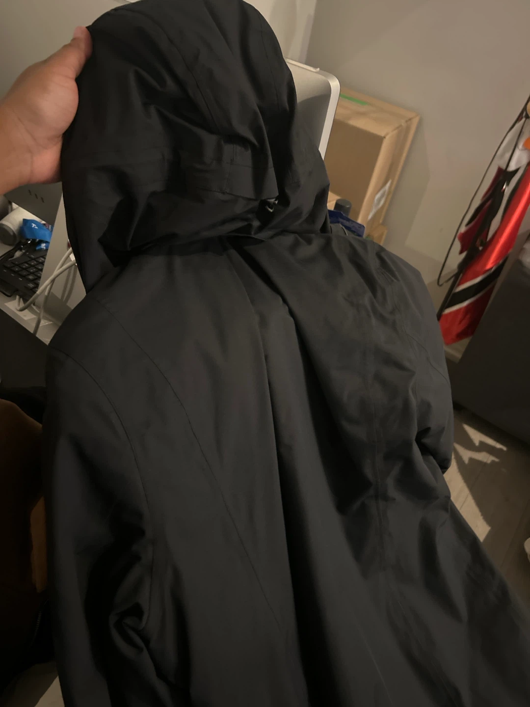 Lands' End Black Quilted Jacket - photo 4