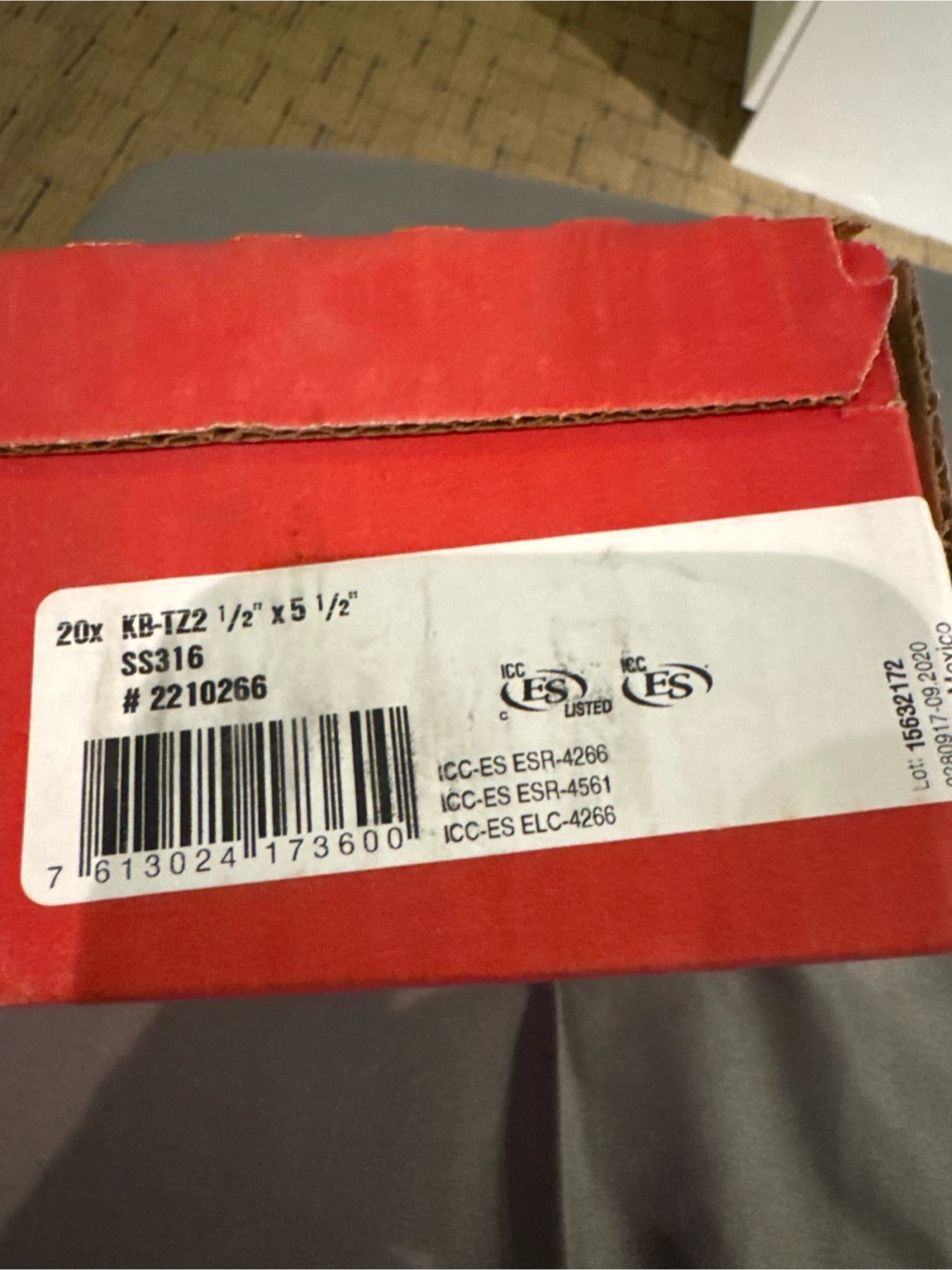 Hilti KB-TZ2 1/2" x 5 1/2" Expansion Anchors - photo 2