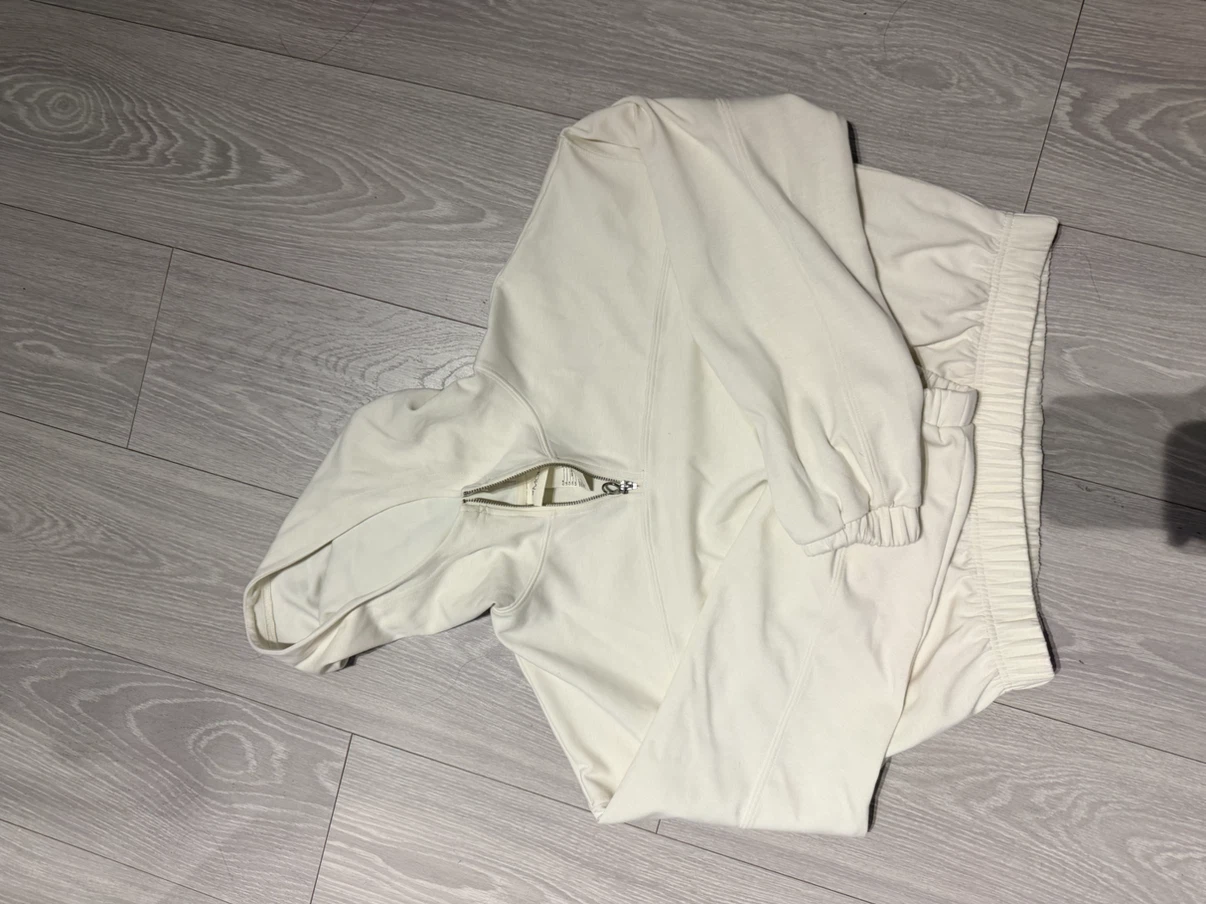 Half-Zip Hoodie Off-White