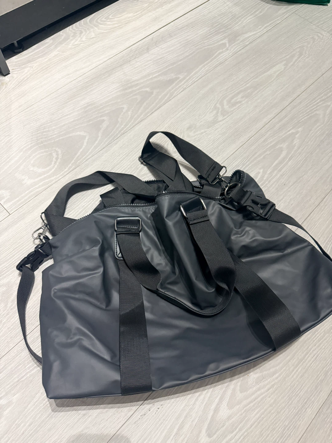 Black Nylon Duffel Bag