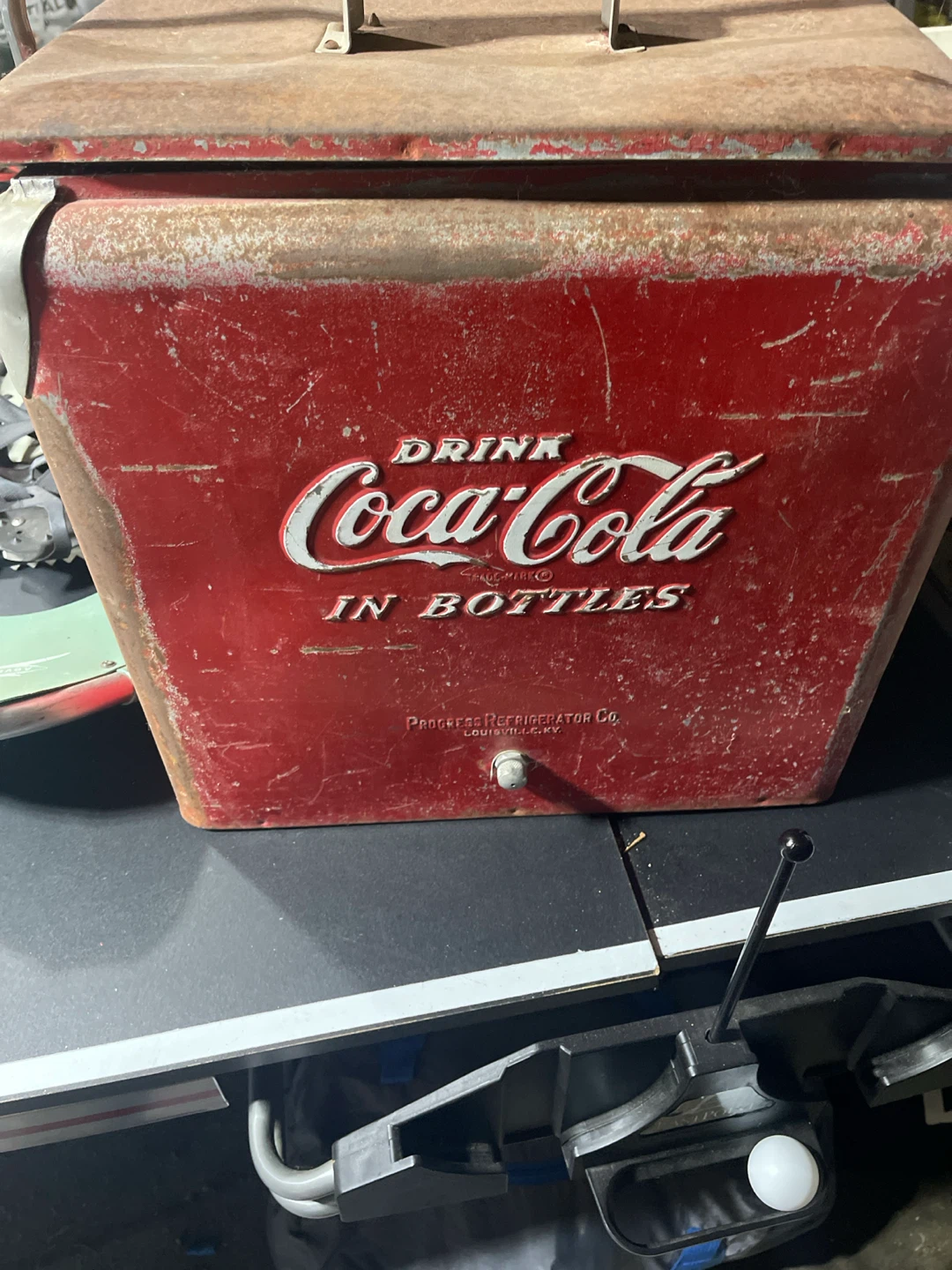 Vintage Coca-Cola Progress Refrigerator Co. Cooler
