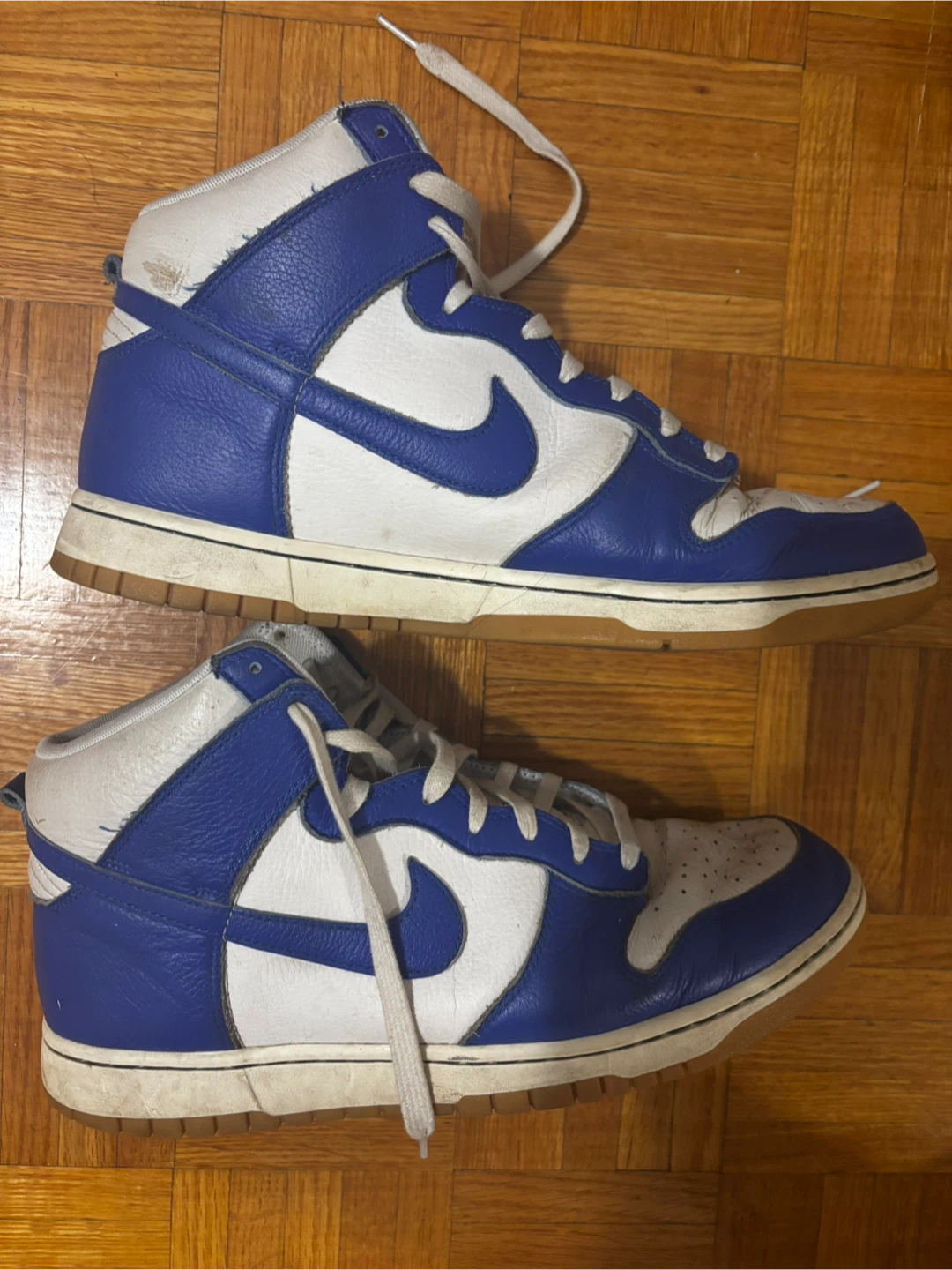 Nike Dunk High Retro Blue and White. 12 US