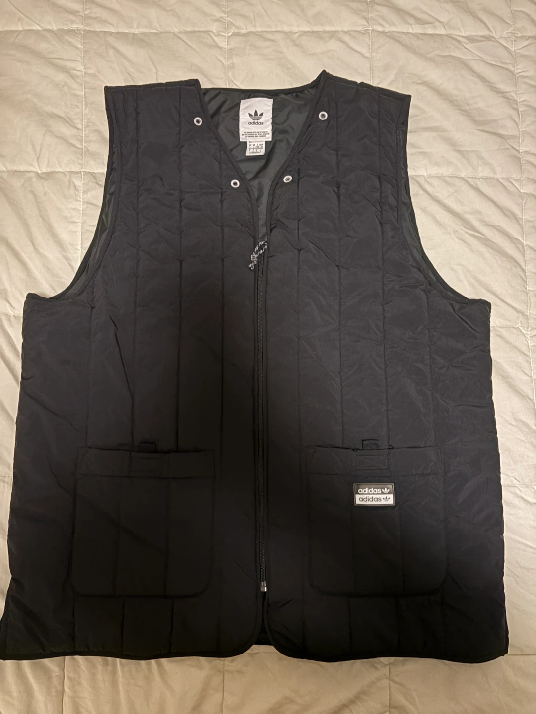 Adidas Originals Men’s Padded Utility Vest Black Size Large