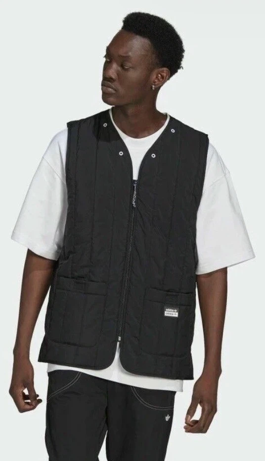 Adidas Originals Men’s Padded Utility Vest Black Size Large - photo 4